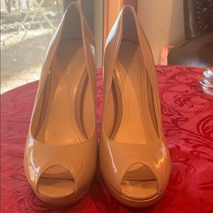 Cole Haan peep toe heels